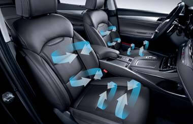 Ventilated front seats