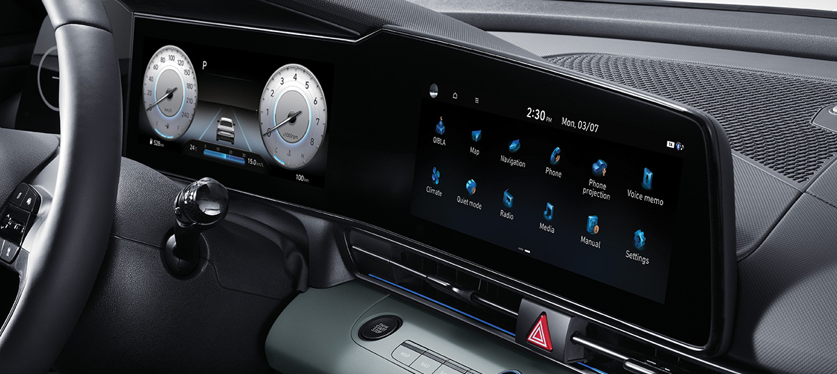 إلنترا elantra panaromic display