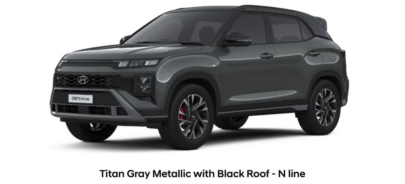 Titan Gray Metallic Black Roof N Line